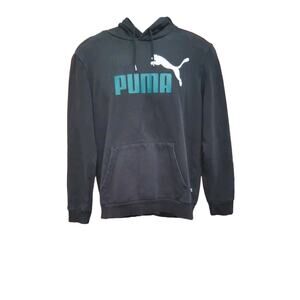 Black Puma Hooded Pullover W/Drawstrings & Front Pocket Size M